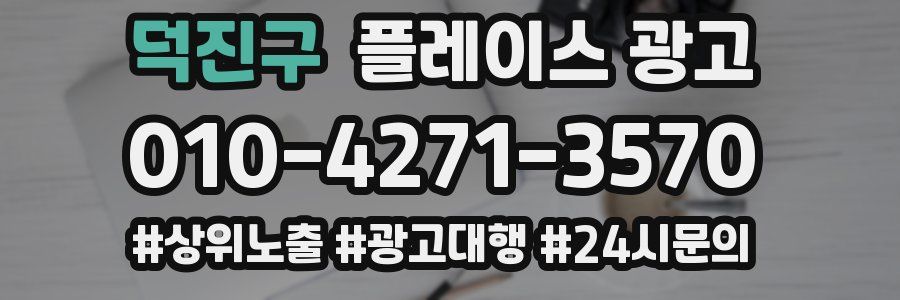 덕진구 플레이스 광고