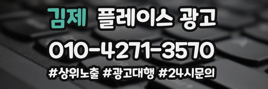 김제 플레이스 광고
