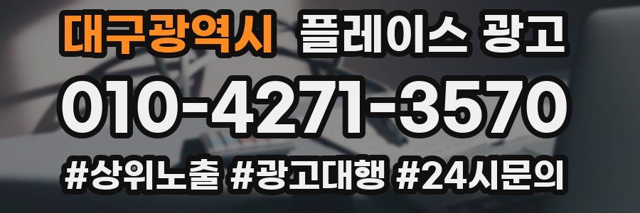 대구광역시 플레이스 광고