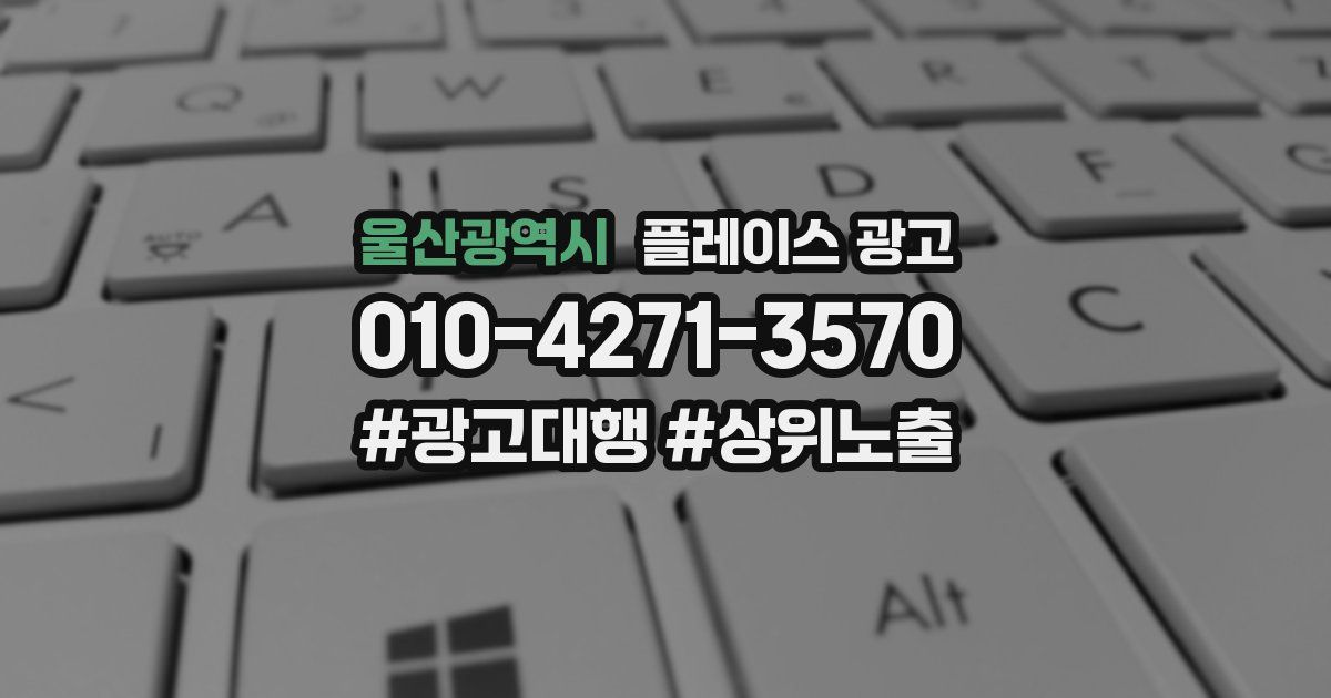 울산광역시 플레이스 광고