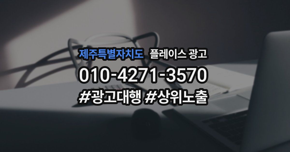 제주특별자치도 플레이스 광고