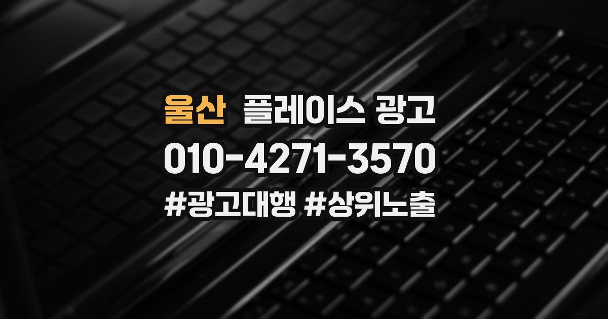 울산 플레이스 광고