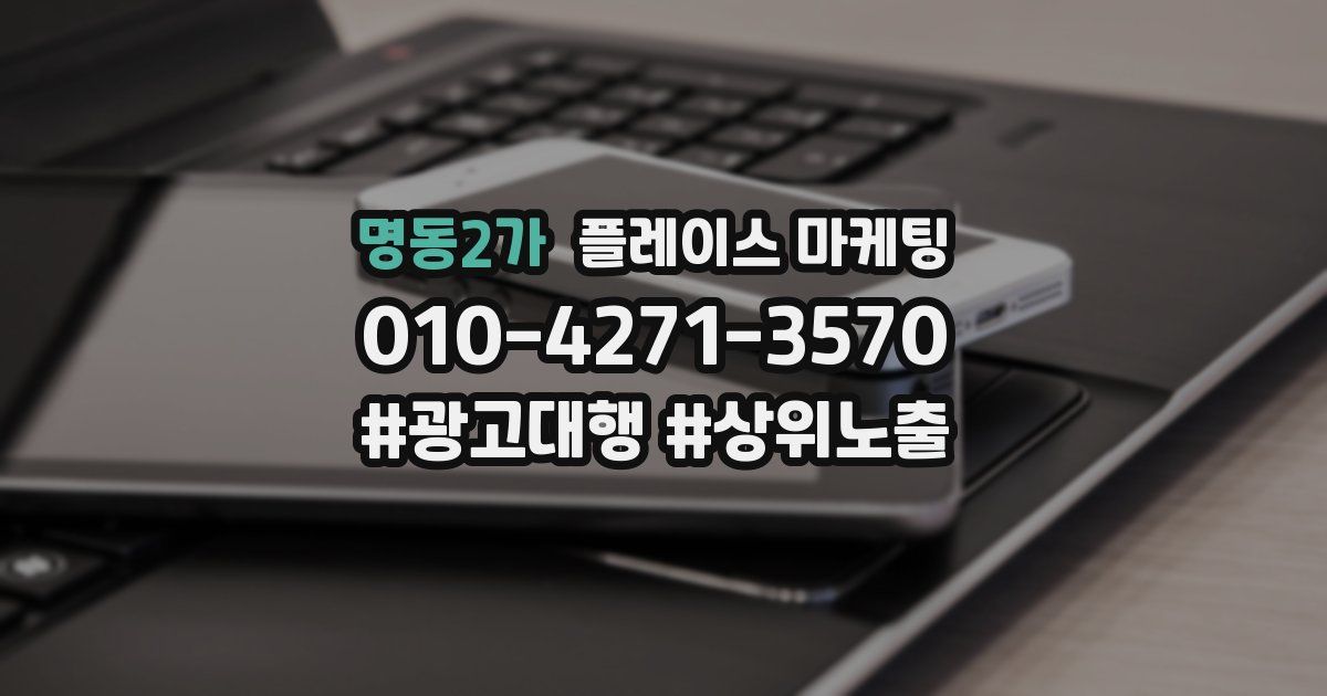 명동2가 플레이스 마케팅