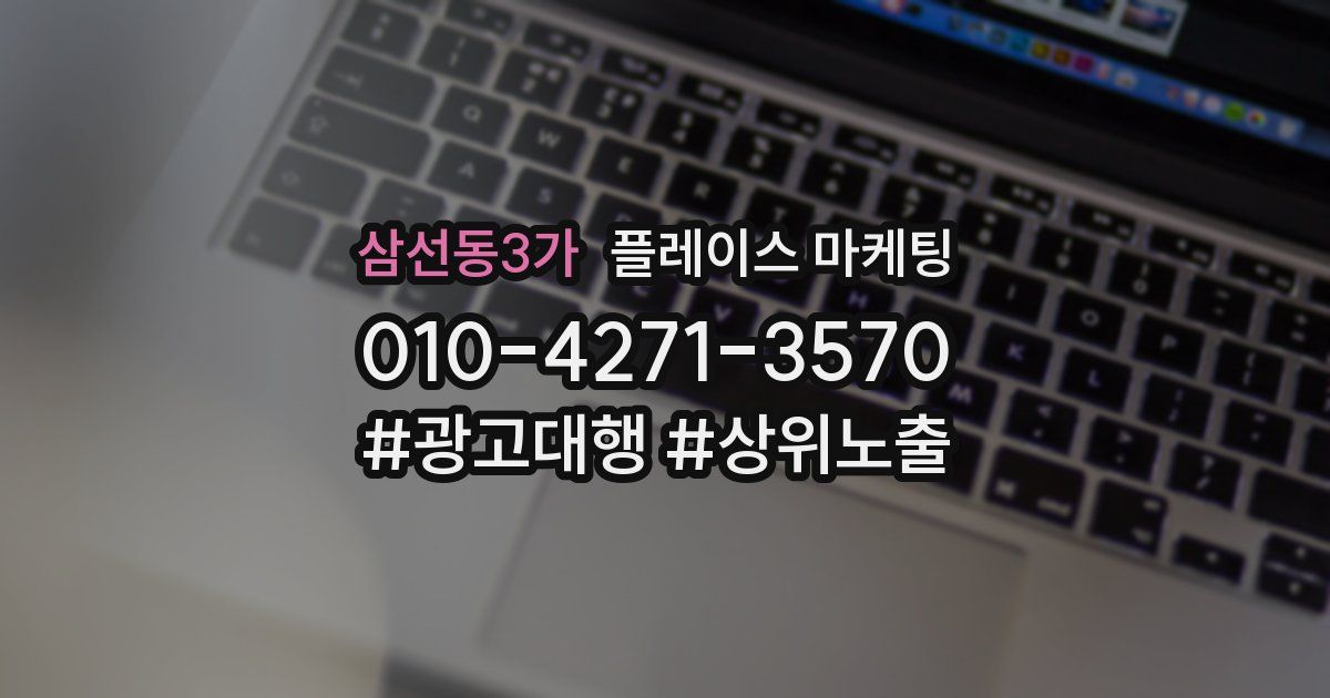 삼선동3가 플레이스 마케팅