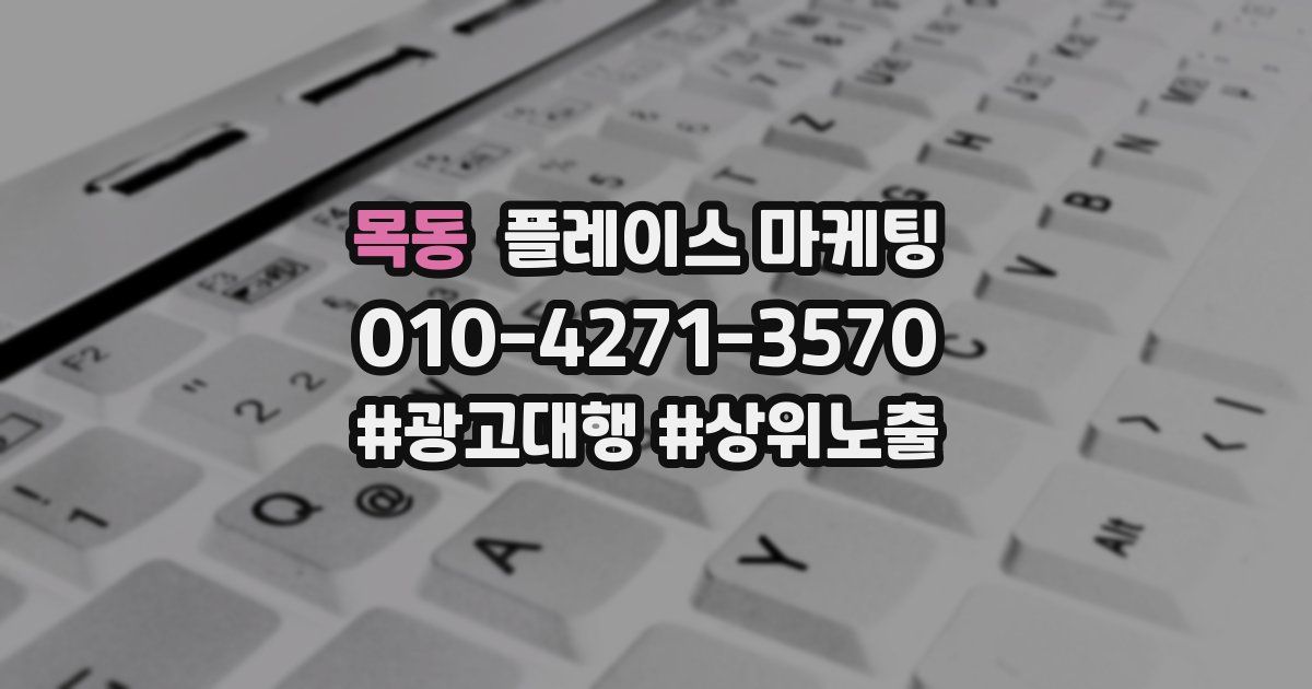 목동 플레이스 마케팅