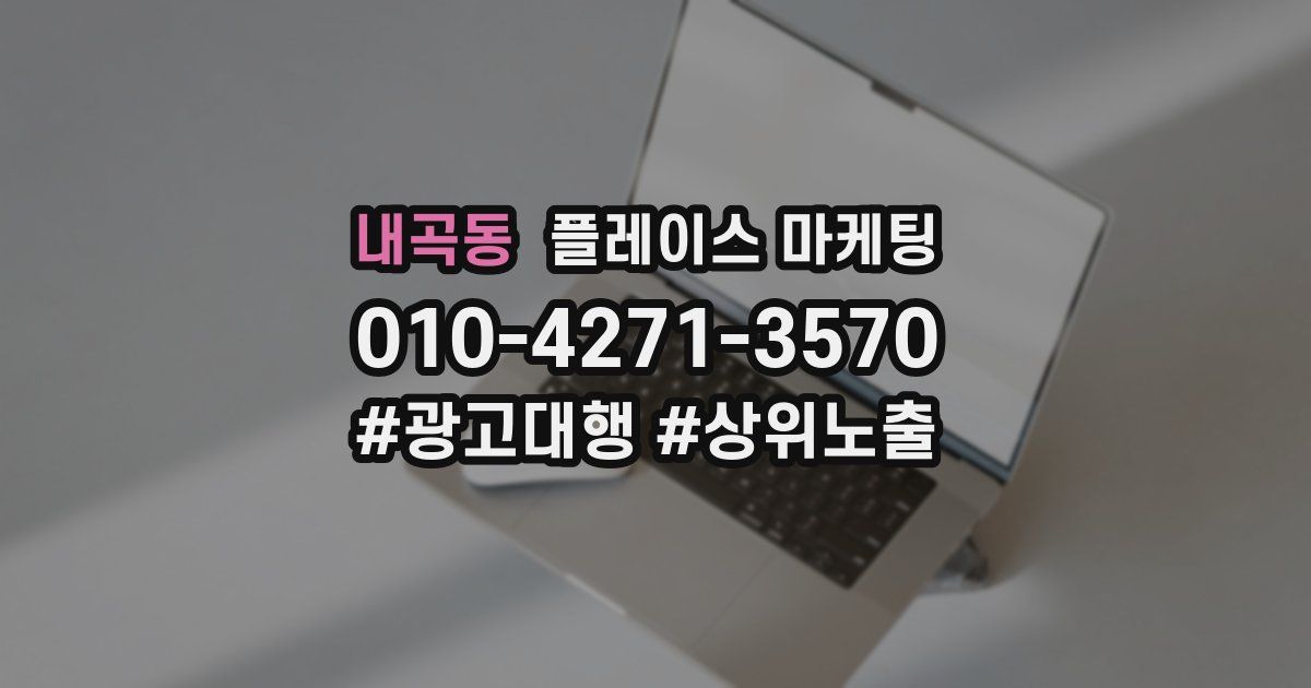 내곡동 플레이스 마케팅