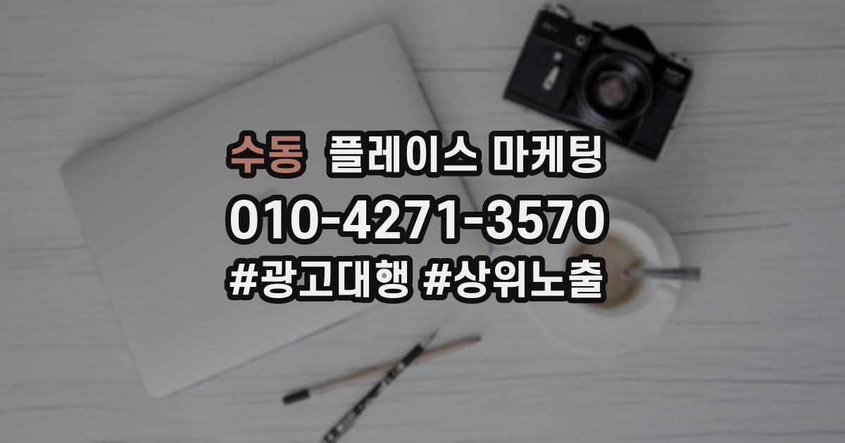 수동 플레이스 마케팅