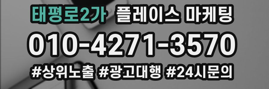 태평로2가 플레이스 마케팅