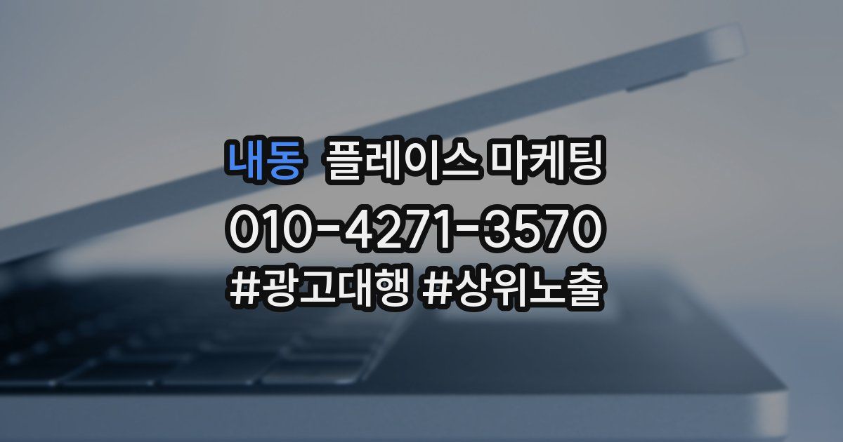 내동 플레이스 마케팅