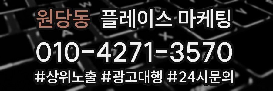 원당동 플레이스 마케팅