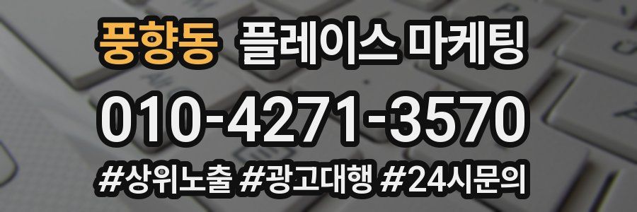 풍향동 플레이스 마케팅