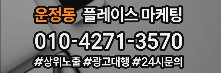 운정동 플레이스 마케팅