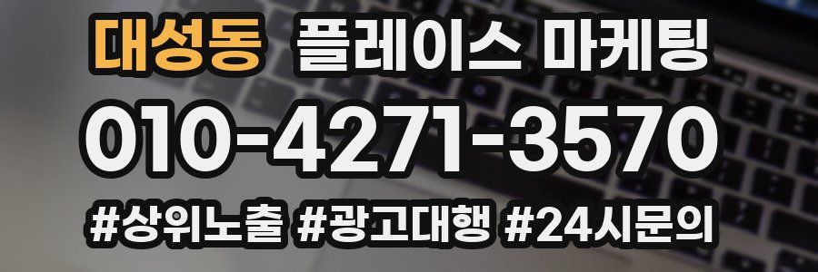 대성동 플레이스 마케팅