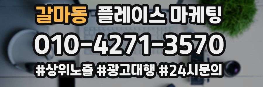 갈마동 플레이스 마케팅
