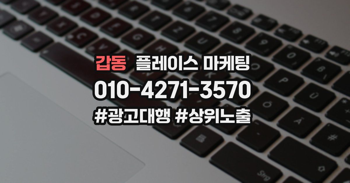 갑동 플레이스 마케팅