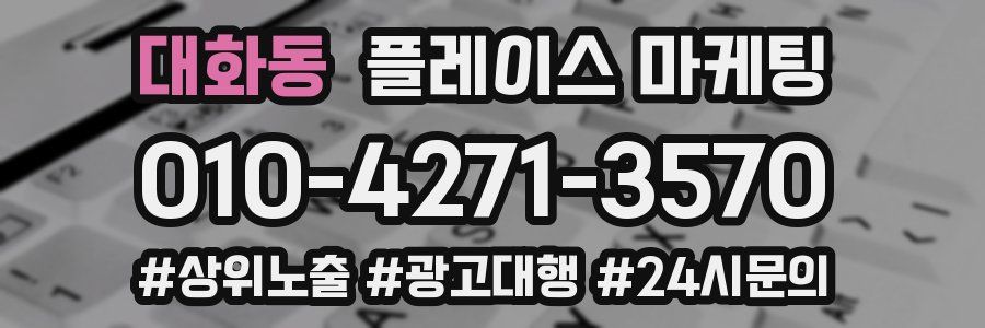 대화동 플레이스 마케팅