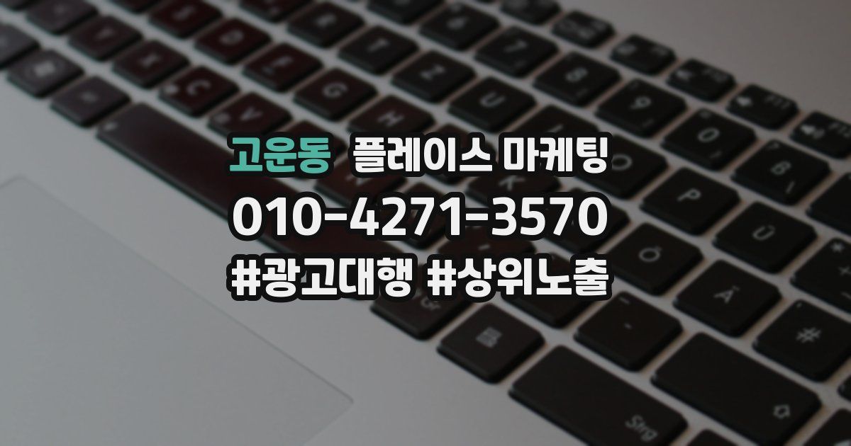 고운동 플레이스 마케팅