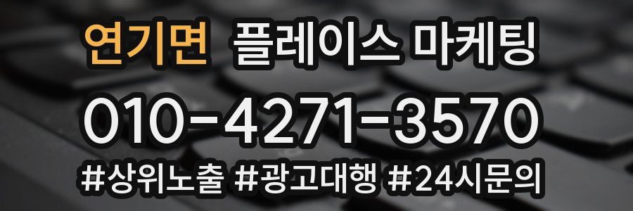 연기면 플레이스 마케팅