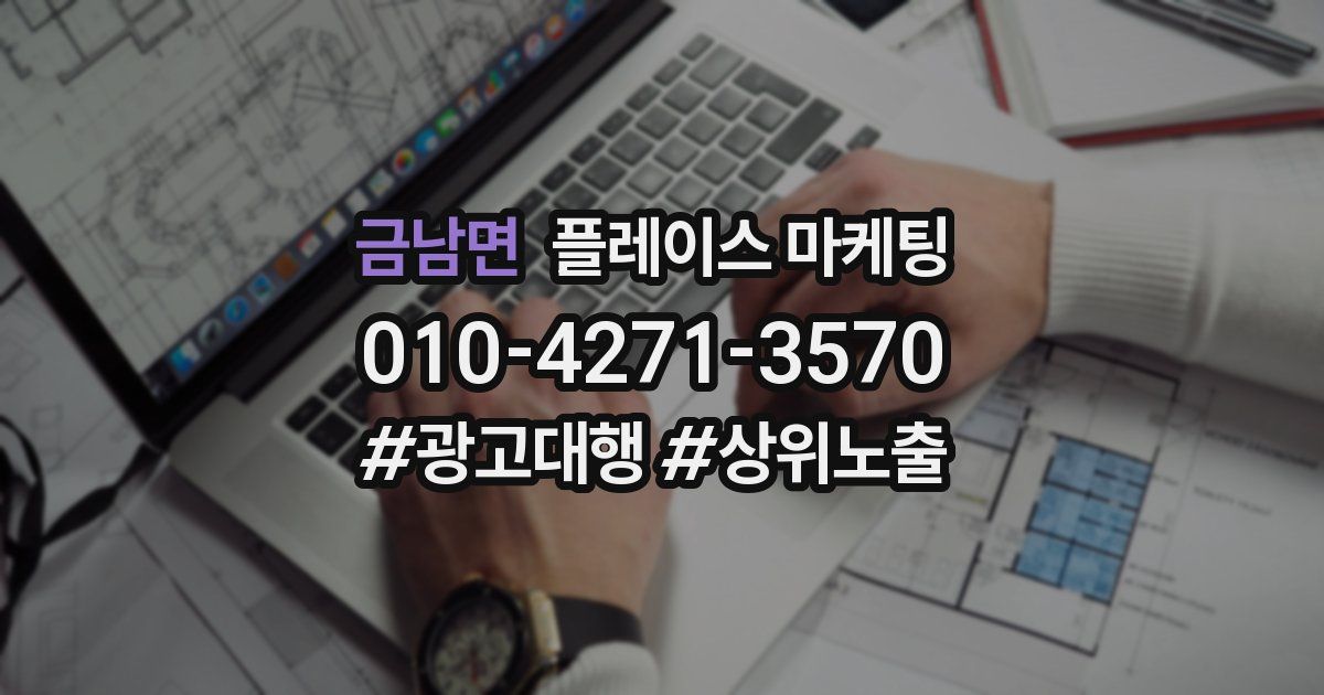 금남면 플레이스 마케팅