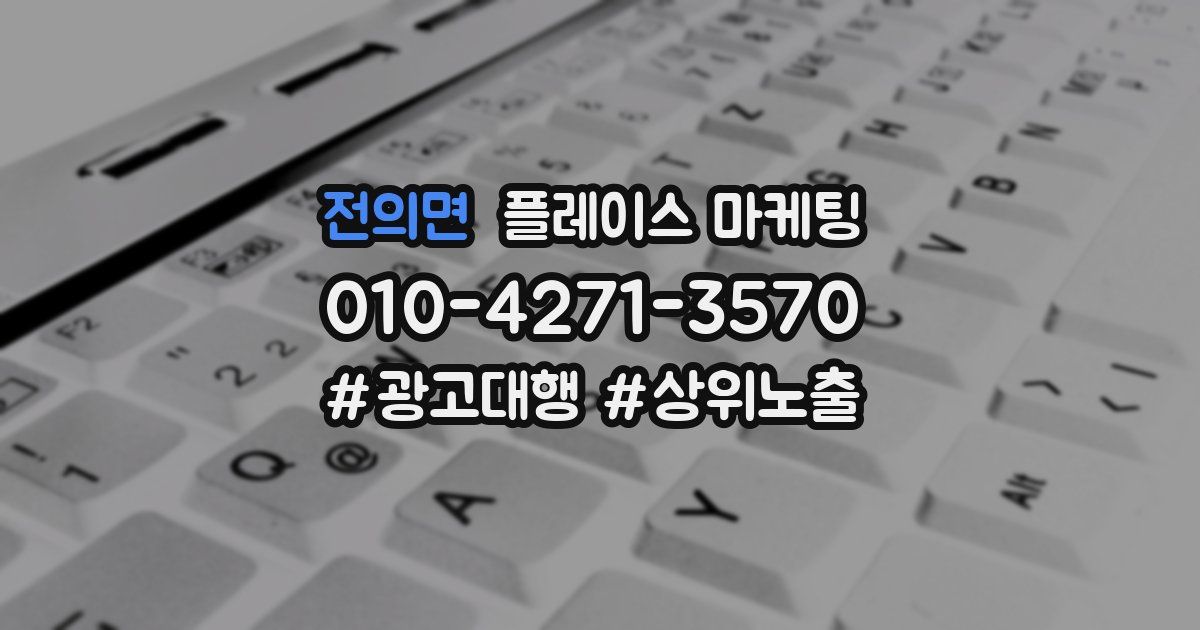 전의면 플레이스 마케팅