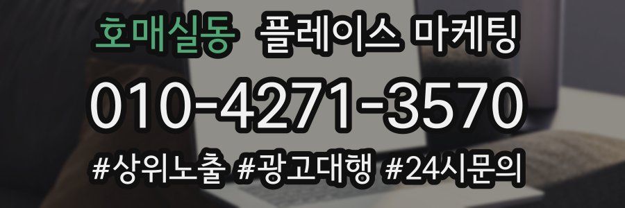 호매실동 플레이스 마케팅