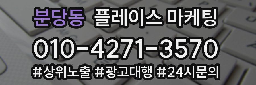 분당동 플레이스 마케팅