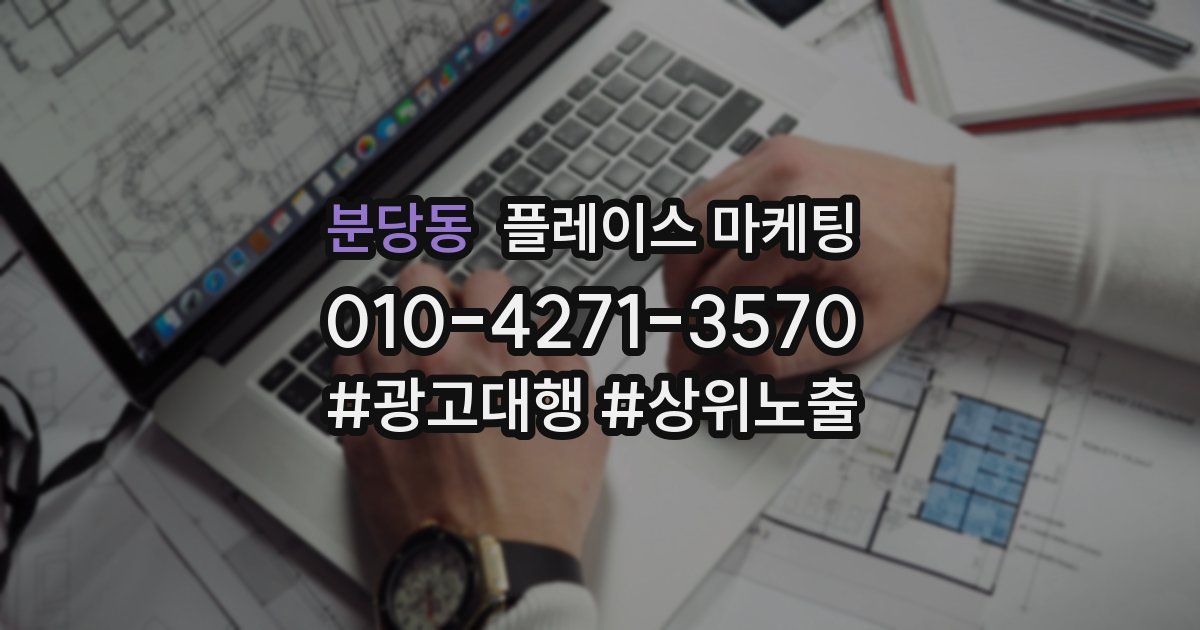 분당동 플레이스 마케팅