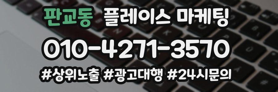 판교동 플레이스 마케팅