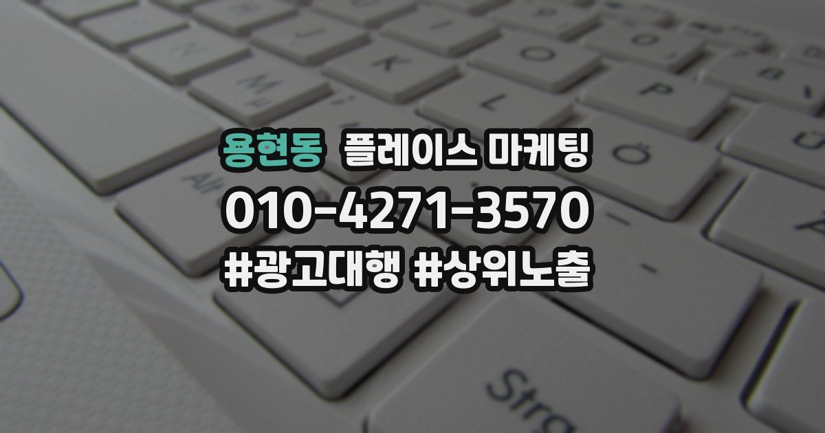 용현동 플레이스 마케팅