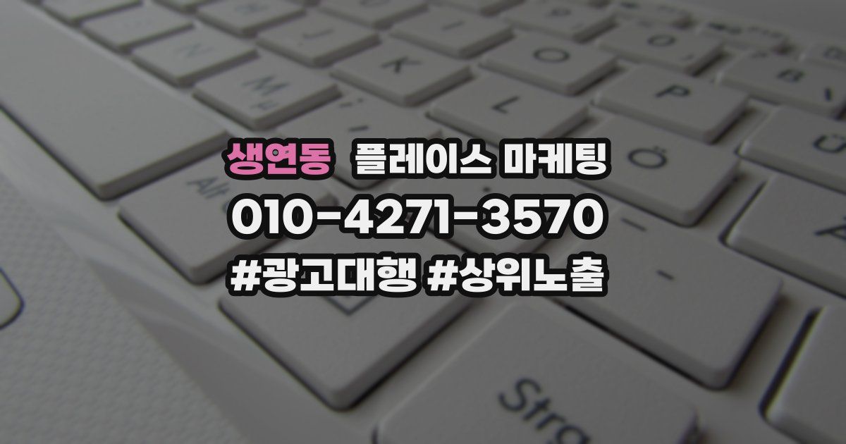 생연동 플레이스 마케팅