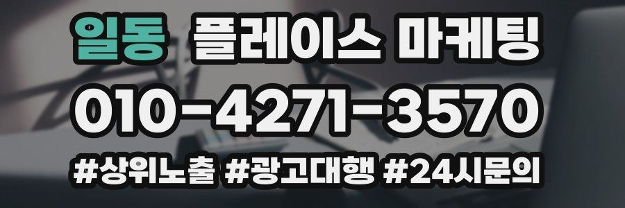 일동 플레이스 마케팅