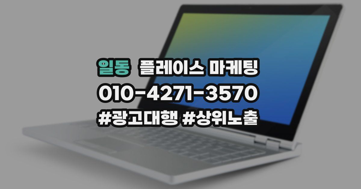 일동 플레이스 마케팅
