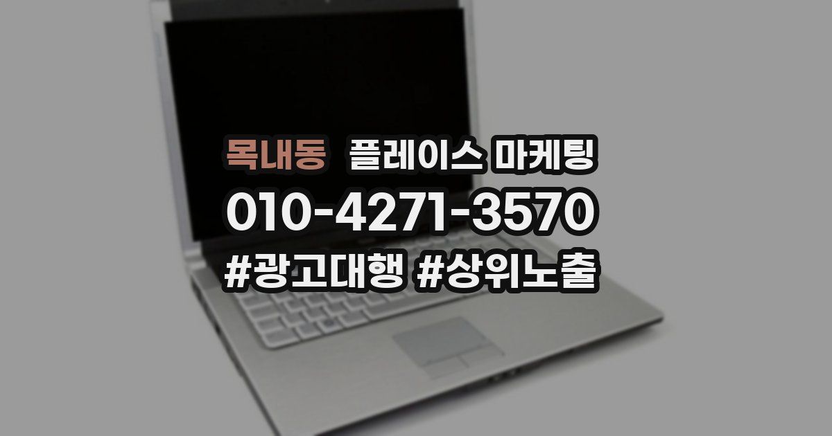 목내동 플레이스 마케팅