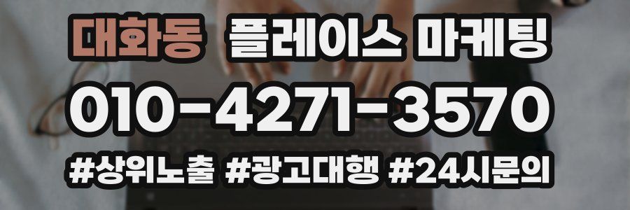 대화동 플레이스 마케팅