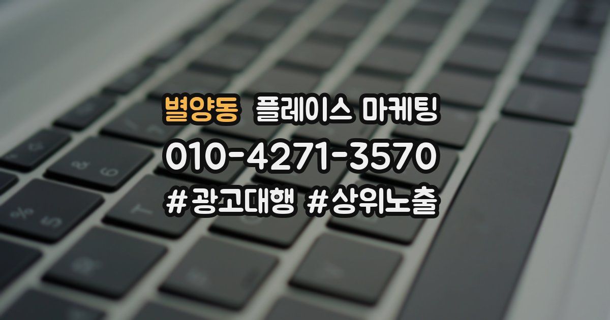 별양동 플레이스 마케팅
