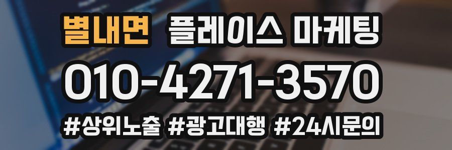 별내면 플레이스 마케팅