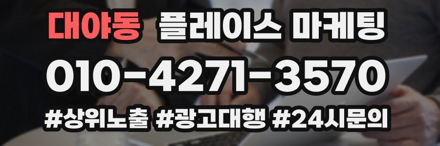 대야동 플레이스 마케팅