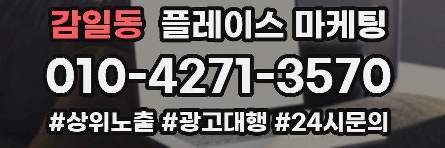감일동 플레이스 마케팅