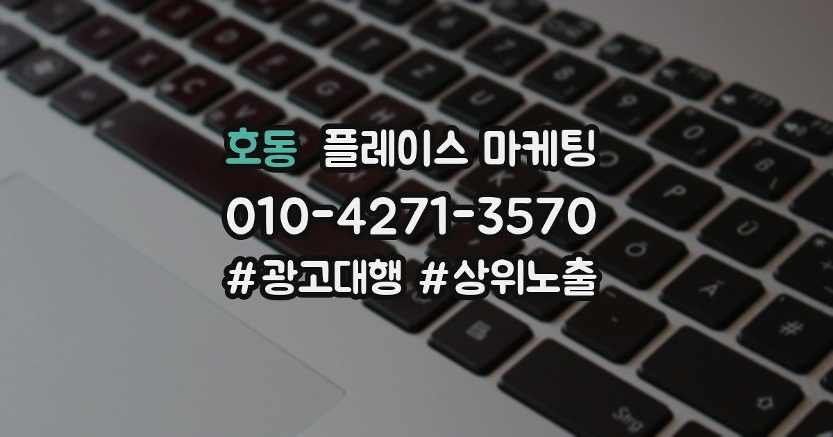 호동 플레이스 마케팅