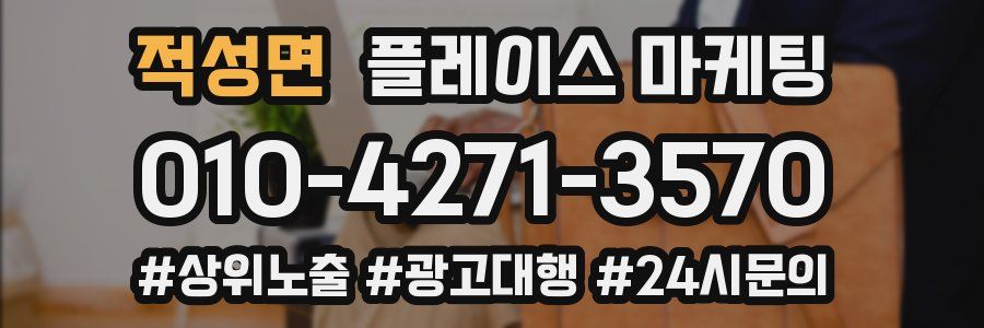 적성면 플레이스 마케팅