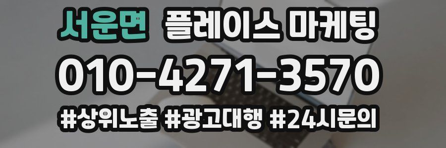 서운면 플레이스 마케팅