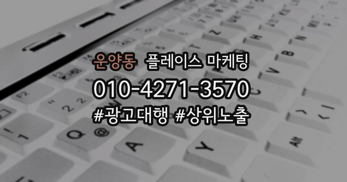 운양동 플레이스 마케팅