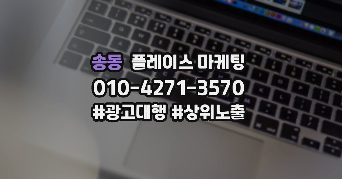 송동 플레이스 마케팅