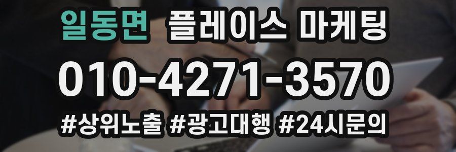 일동면 플레이스 마케팅