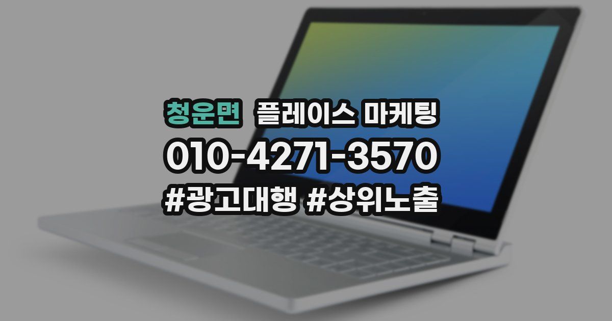 청운면 플레이스 마케팅