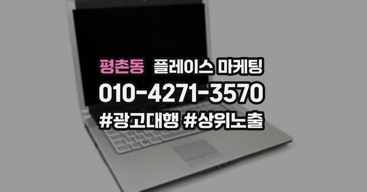 평촌동 플레이스 마케팅