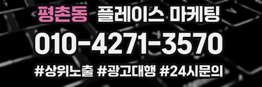 평촌동 플레이스 마케팅
