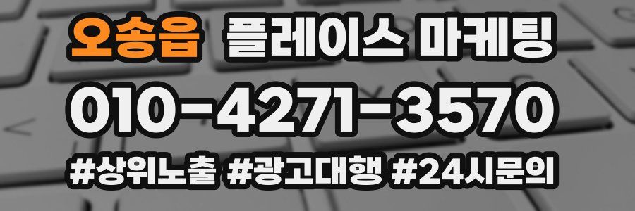 오송읍 플레이스 마케팅