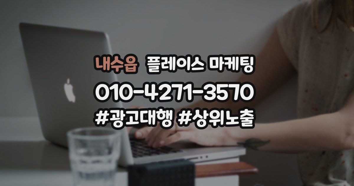내수읍 플레이스 마케팅