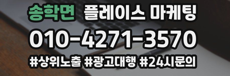 송학면 플레이스 마케팅